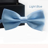 Nœud papillon satin bleu clair pour garçons et filles