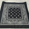 Unisex Black Fashion Bandana Scarf