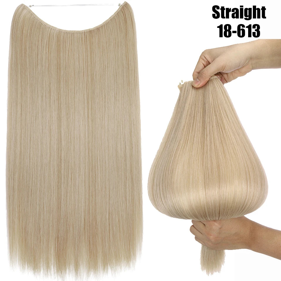 20-Inch Synthetic Invisible Wire Hair Extensions