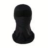 Black unisex multifunctional balaclava cap shown from the front.