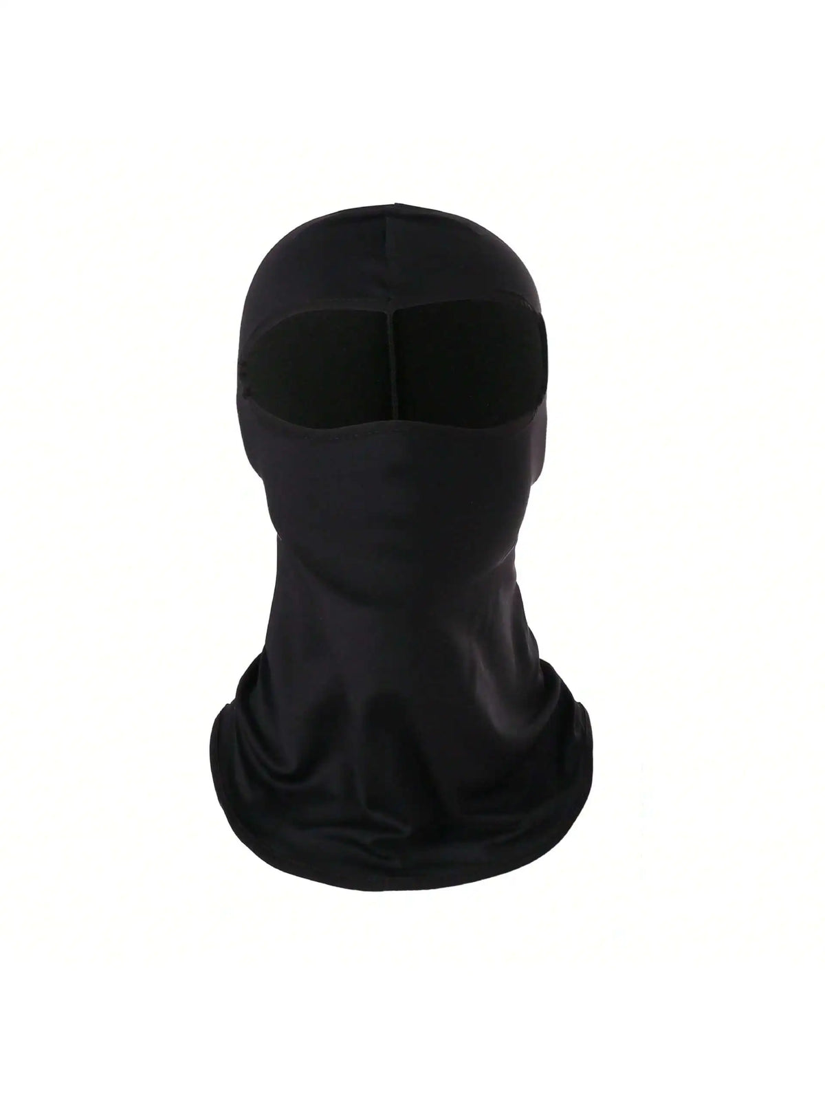 Black unisex multifunctional balaclava cap shown from the front.