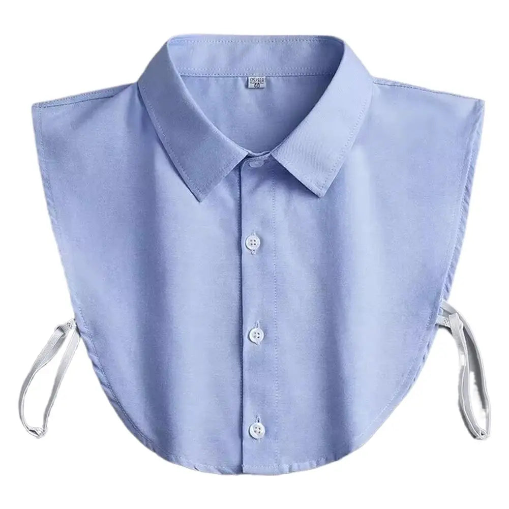 Light blue universal fake collar for formal wear shirt