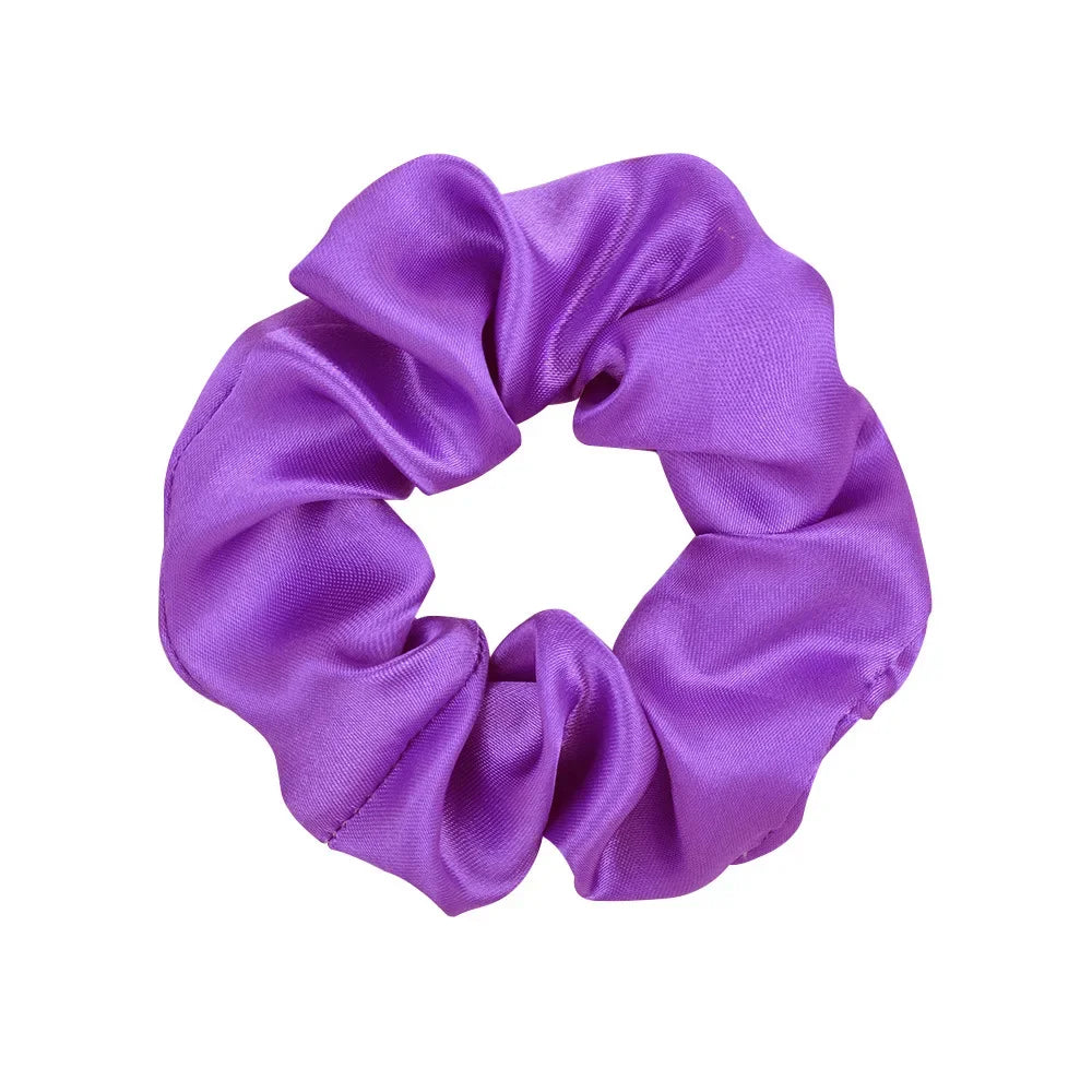 Colorful Satin Scrunchies for Hair