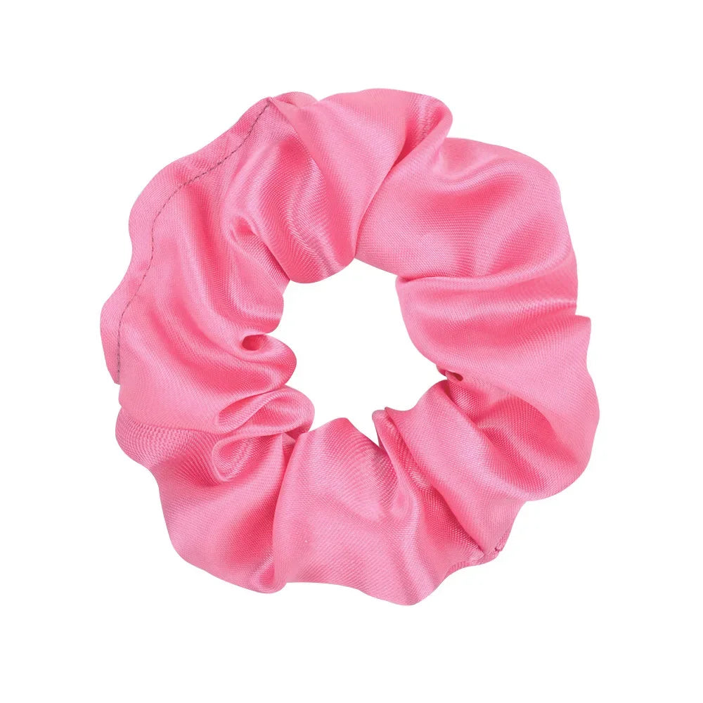 Colorful Satin Scrunchies for Hair