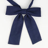 Navy blue classic butterfly ribbon tie set for students
