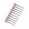 A set of professional fixed hair pins for styling, arranged diagonally.
