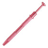 A pink precision four-claw jewelry pick-up tool with a textured handle and a pointed tip.