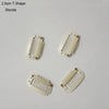 A set of 2.8cm T-shaped blonde hair extension clips.