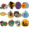 Set von 12 Emailpins mit Charakteren aus der Son Goku Master Roshi-Zeichentrickserie.