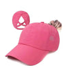 A bright pink breathable mesh criss-cross baseball cap shown from the front.