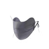 A gray breathable ice silk UV protection face mask with adjustable ear loops.