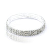 A multi-layer crystal tennis anklet for women, featuring sparkling clear stones.