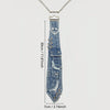 Y2K Distressed Denim Neck Tie with Press Buckle