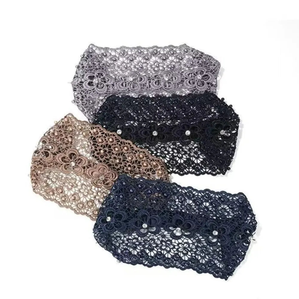 Crystal Pearl Floral Beaded Headband