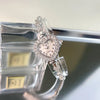A sparkling heart rhinestone quartz watch is displayed in a clear plastic case.