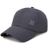 A dark gray unisex adjustable baseball cap with a subtle embroidered logo on the front.