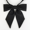 Black butterfly ribbon tie set for students with a bow design