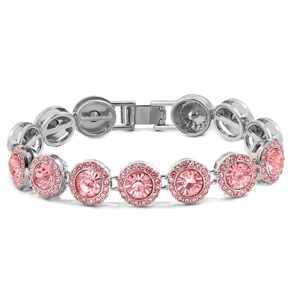 Iced Out Rhinestone Cuban Chain Bracelets