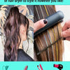 A kit for styling hair using washing, brushing, curling iron, or hair dryer.