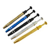 A set of four precision jewelry pick-up tools with gold, silver, and blue handles.