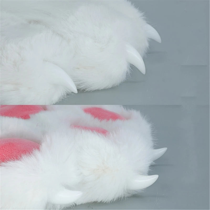 White silicone mold for crafting devil horns and claws