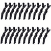 A set of black professional multifunctional hair sectioning clips.