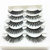 A set of handmade 3D mink false eyelashes displayed in a white plastic tray.