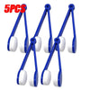 Five pairs of blue and white microfiber cleaning tools for eyeglasses