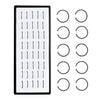 A set of fashion crystal stainless steel nose stud piercing jewelry including multiple circular studs.