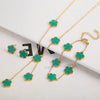 Gold Plated Stainless Steel Plant Flower Bracelet