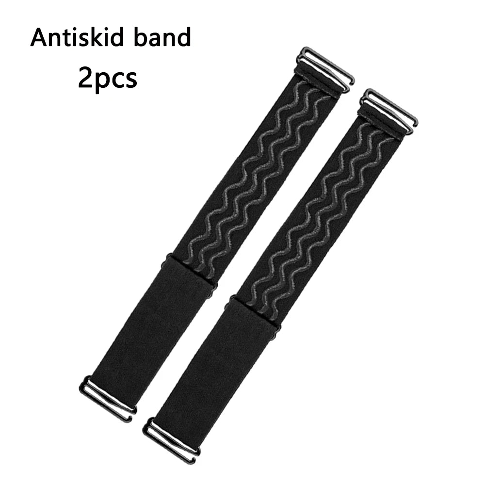 Zwei schwarze, rutschfeste, verstellbare Haarband-Halterungen für Perücken
