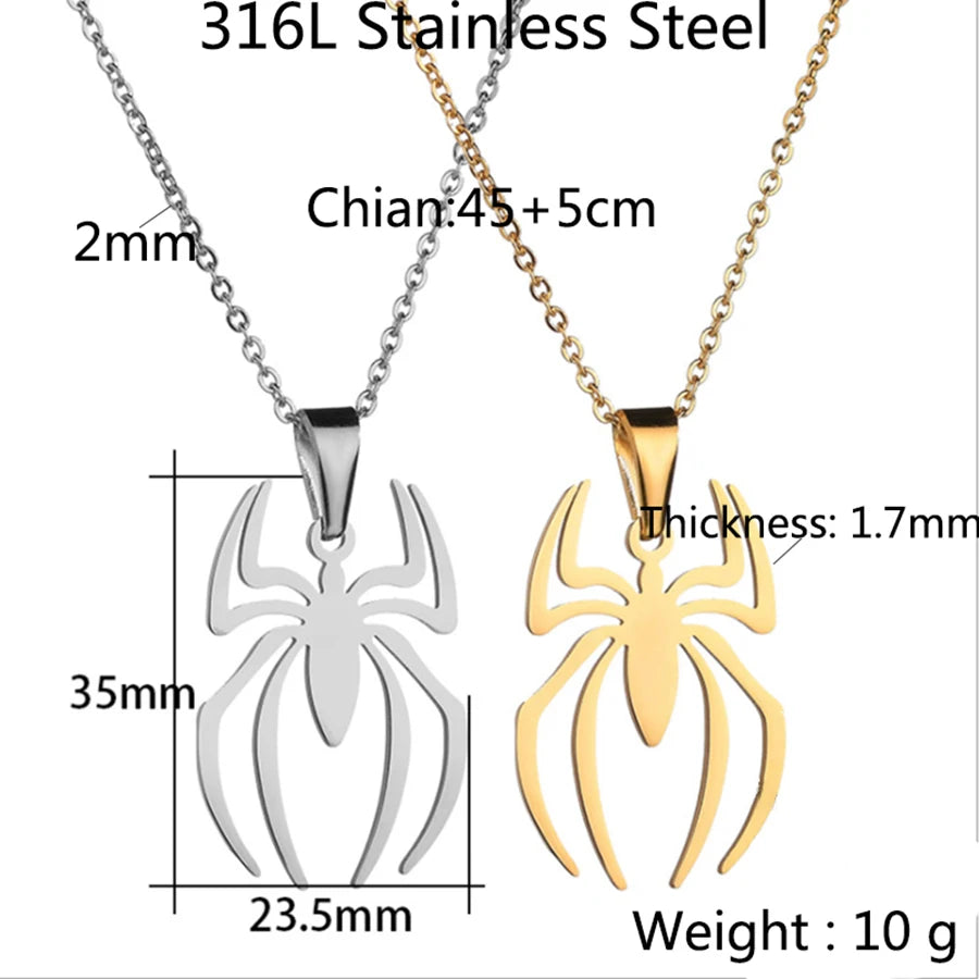 Pendentif en acier inoxydable argent et or, avec une chaîne de 45 plus 5 cm.