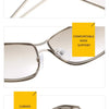A pair of Steampunk gradient mirror sunglasses shown in various views highlighting the fashion frames, nose support, and curv