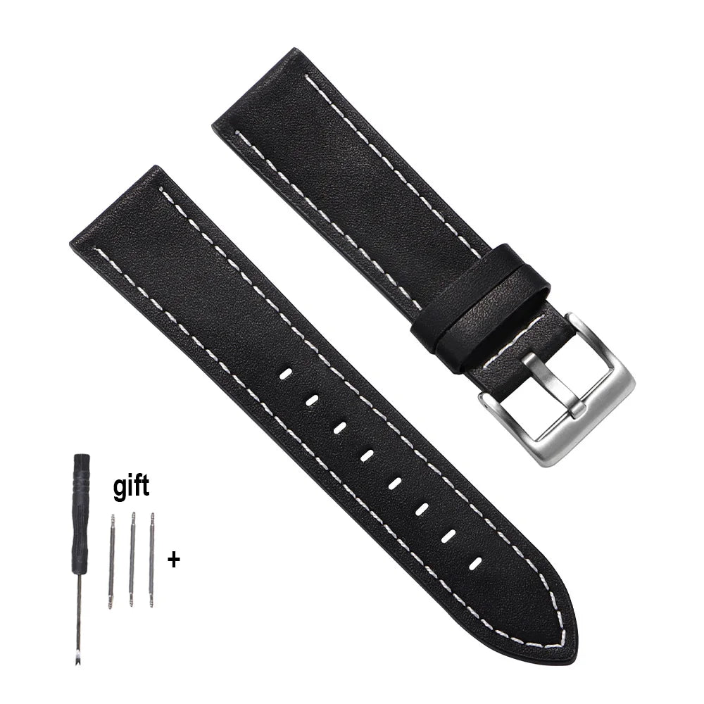 Handmade Calfskin Leather Watch Strap