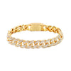 Iced Out Rhinestone Cuban Chain Bracelets