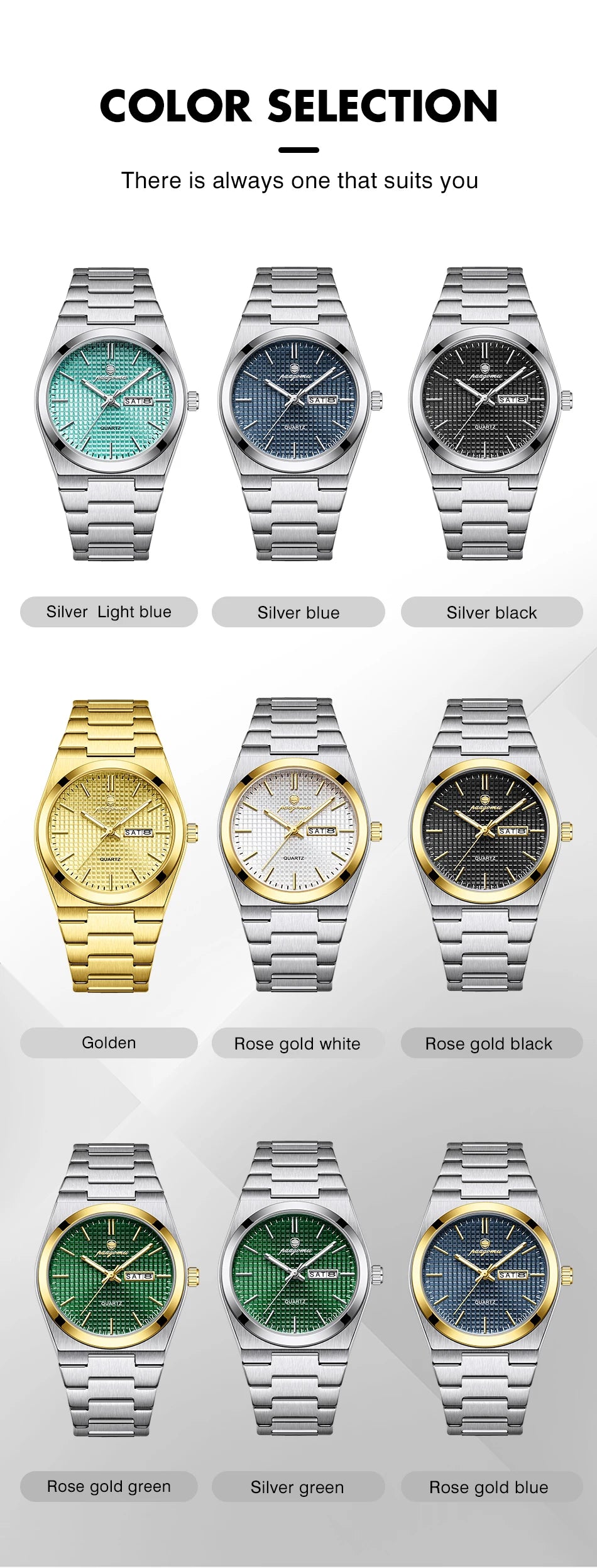 Luxury Men's Waterproof Quartz Wristwatch