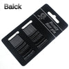 A black packaging card for a set of 24 glitter wavy hair clips and bobby pins.