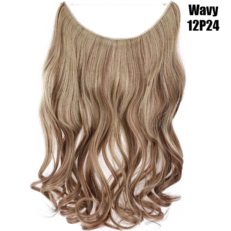 20-Inch Synthetic Invisible Wire Hair Extensions
