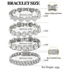Iced Out Rhinestone Cuban Chain Bracelets