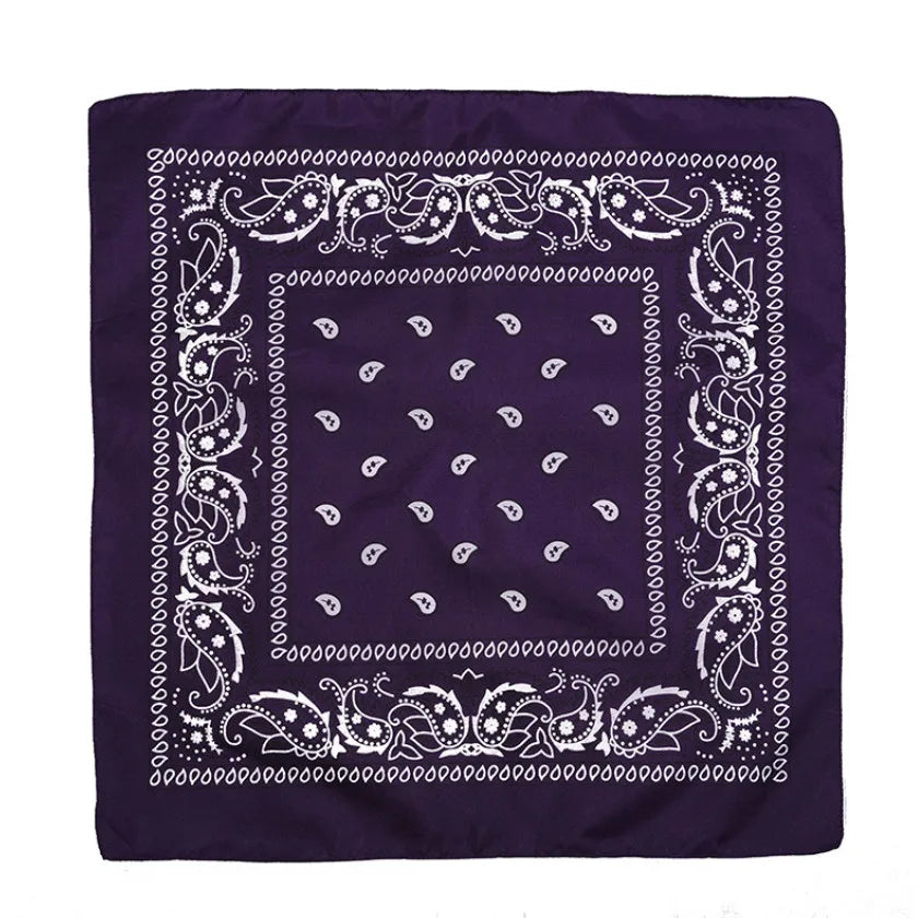 Unisex Black Fashion Bandana Scarf