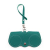 A teal silicone pouch designed for portable eyewear storage.