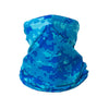 Blue and green camouflage sun protection head scarf