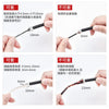 Comparison of adjustable silicone eyewear straps showing different sizes for glasses and sunglasses.