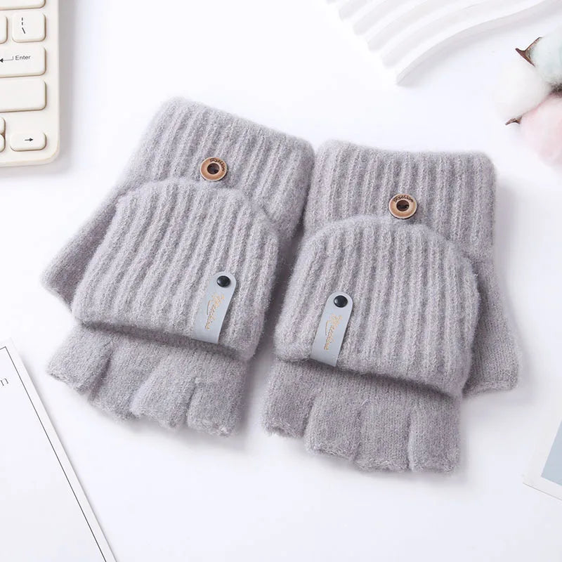 Stretchable Knitted Gloves for Writing and Typing