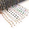 Colección de collares de gafas de cuentas de cristal coloridas para mujeres