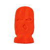 Leuchtend orange Strickbalaclava und winddichte Skimaske