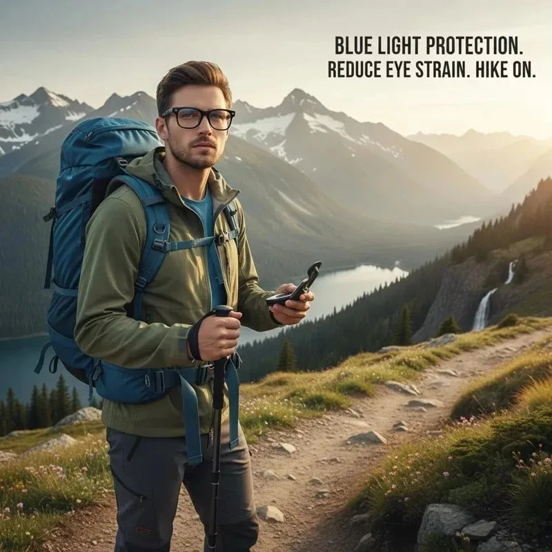 Unisex Anti-Blue Light Square Sunglasses