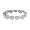 Iced Out Rhinestone Cuban Chain Bracelets