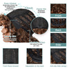 A close-up view of a black elastic net hat with adjustable straps and anti-slip design for a wig.