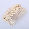 Gold leaf headband featuring delicate olive or laurel leaves for bridal and party accessories